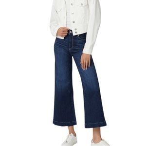PAIGE l Anessa Wide Leg High Rise Cropped Jean Size 26